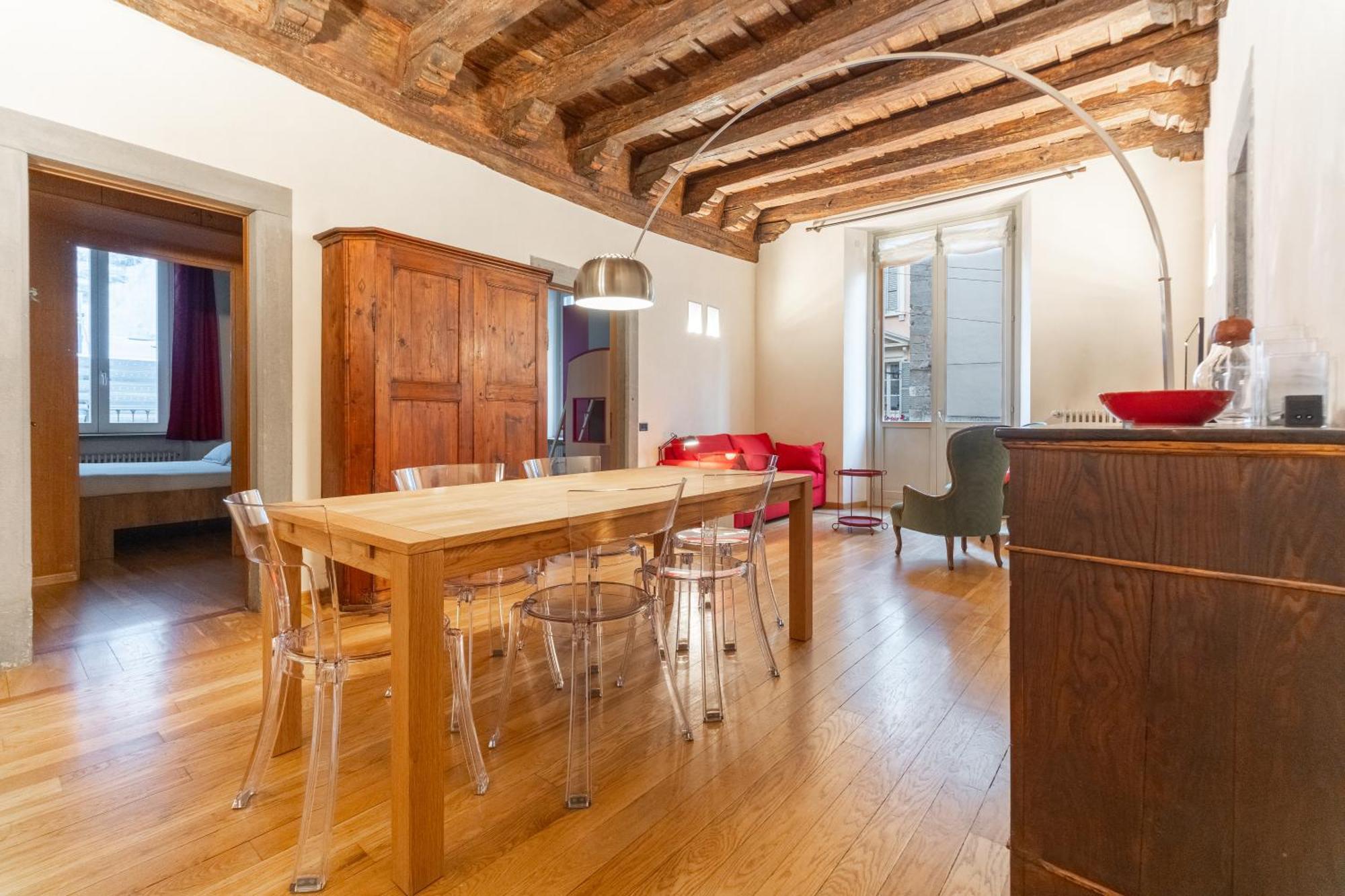 Apartmán La Dimora Dei Mercanti Bergamo Exteriér fotografie
