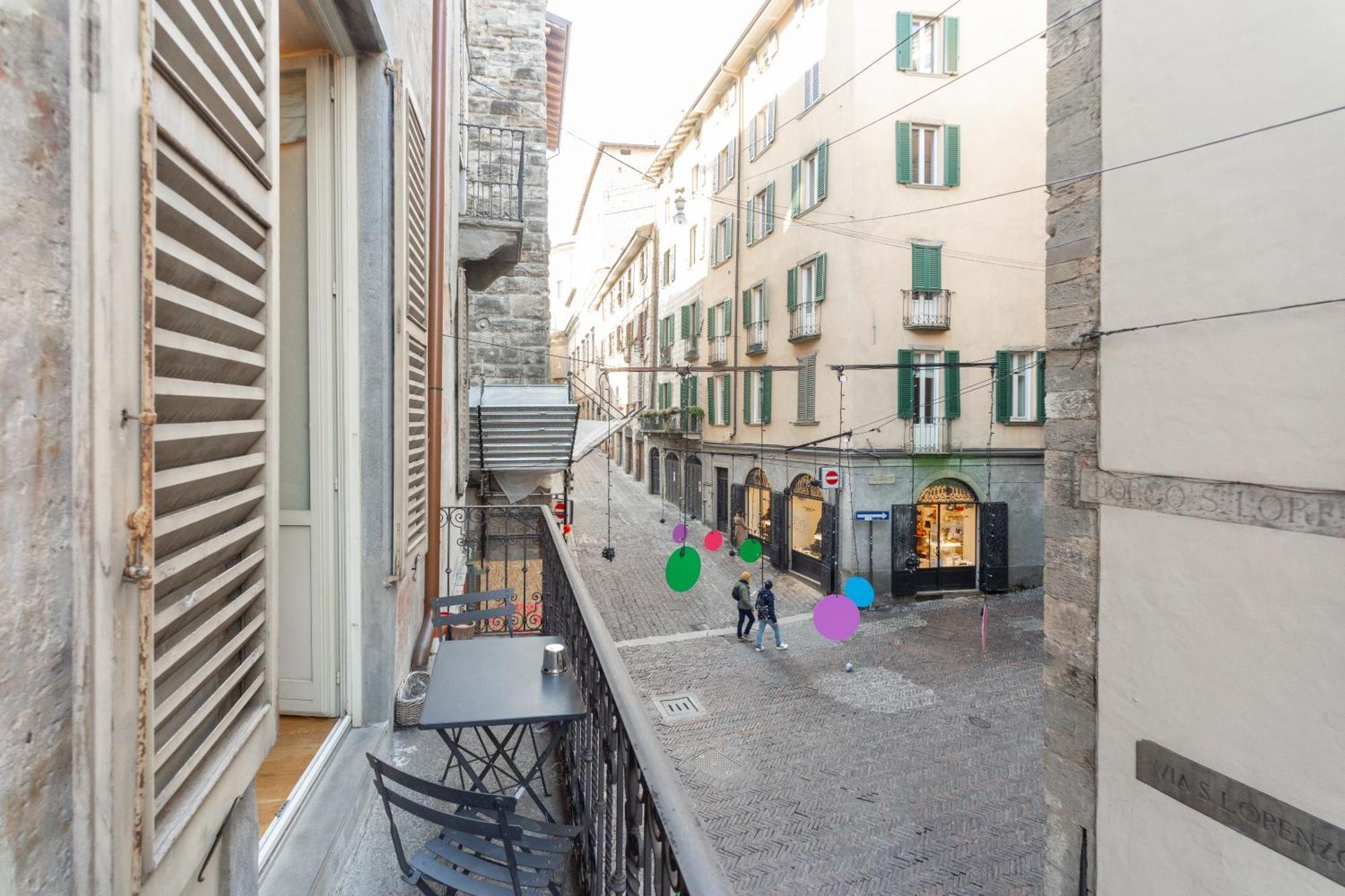 Apartmán La Dimora Dei Mercanti Bergamo Exteriér fotografie
